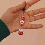 Japanese Lucky Cat Ringing Bell Key Chain -5