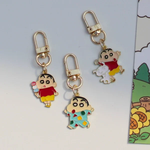 Shin Chan Enamel Keychain -6