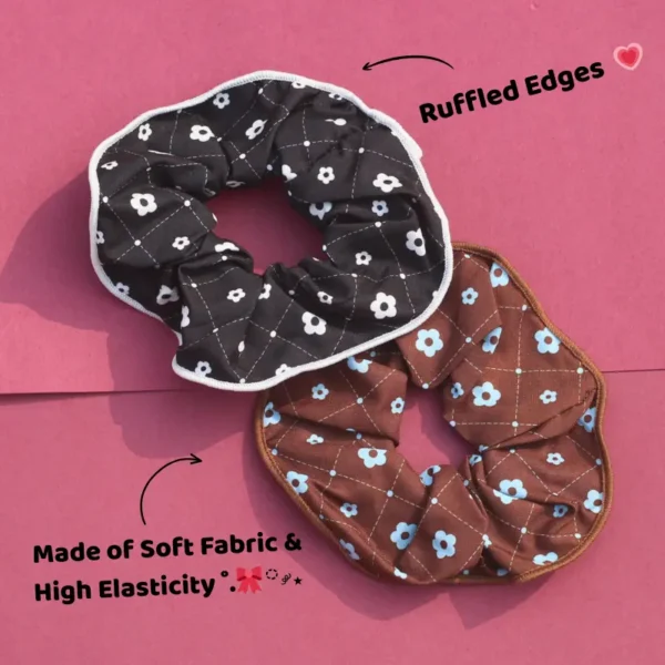 Aesthetic Floral Theme Scrunchie Combo -8
