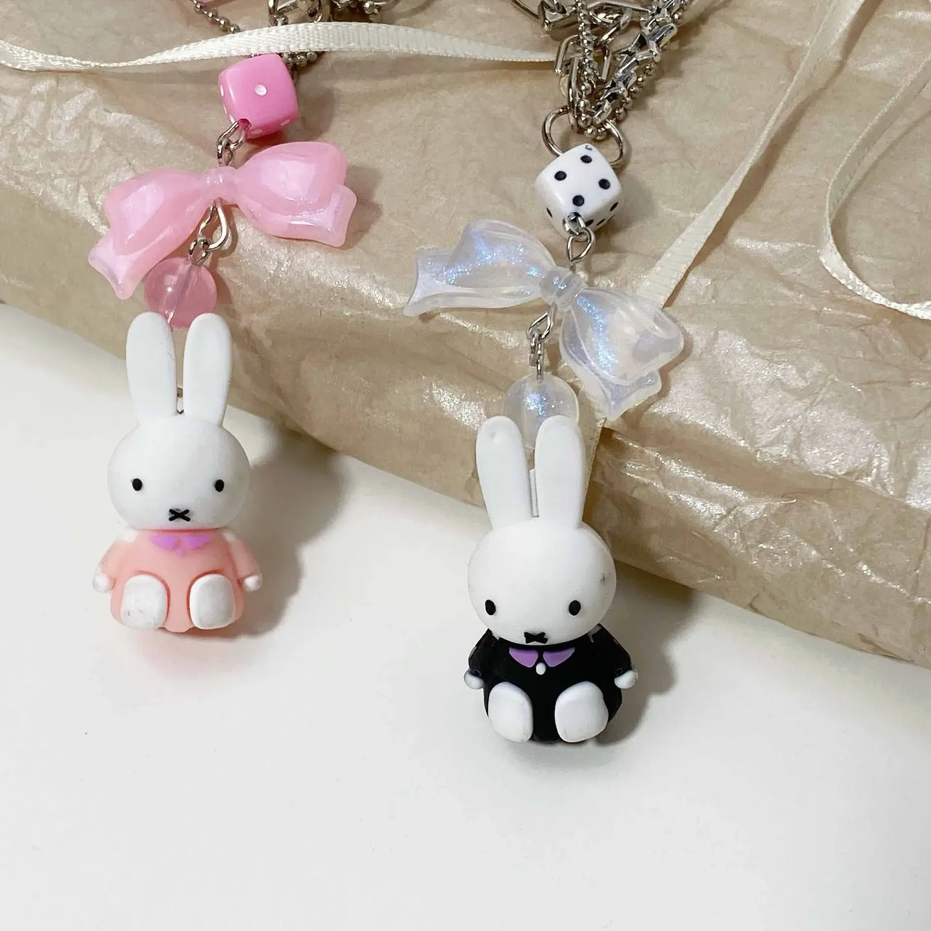 Aesthetic Miffy Charm Keychain -4
