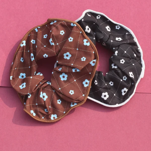 Aesthetic Floral Theme Scrunchie Combo -6