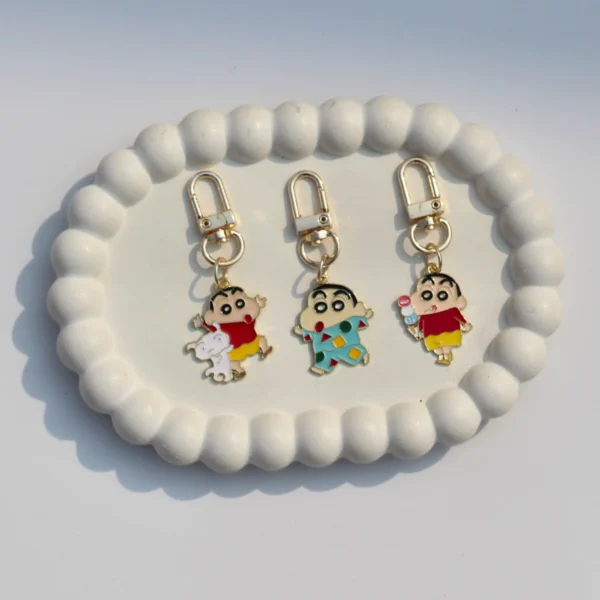 Shin Chan Enamel Keychain -5