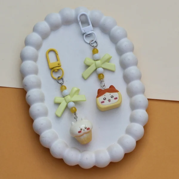 Chiikawa Food Theme Charm Keychain -2