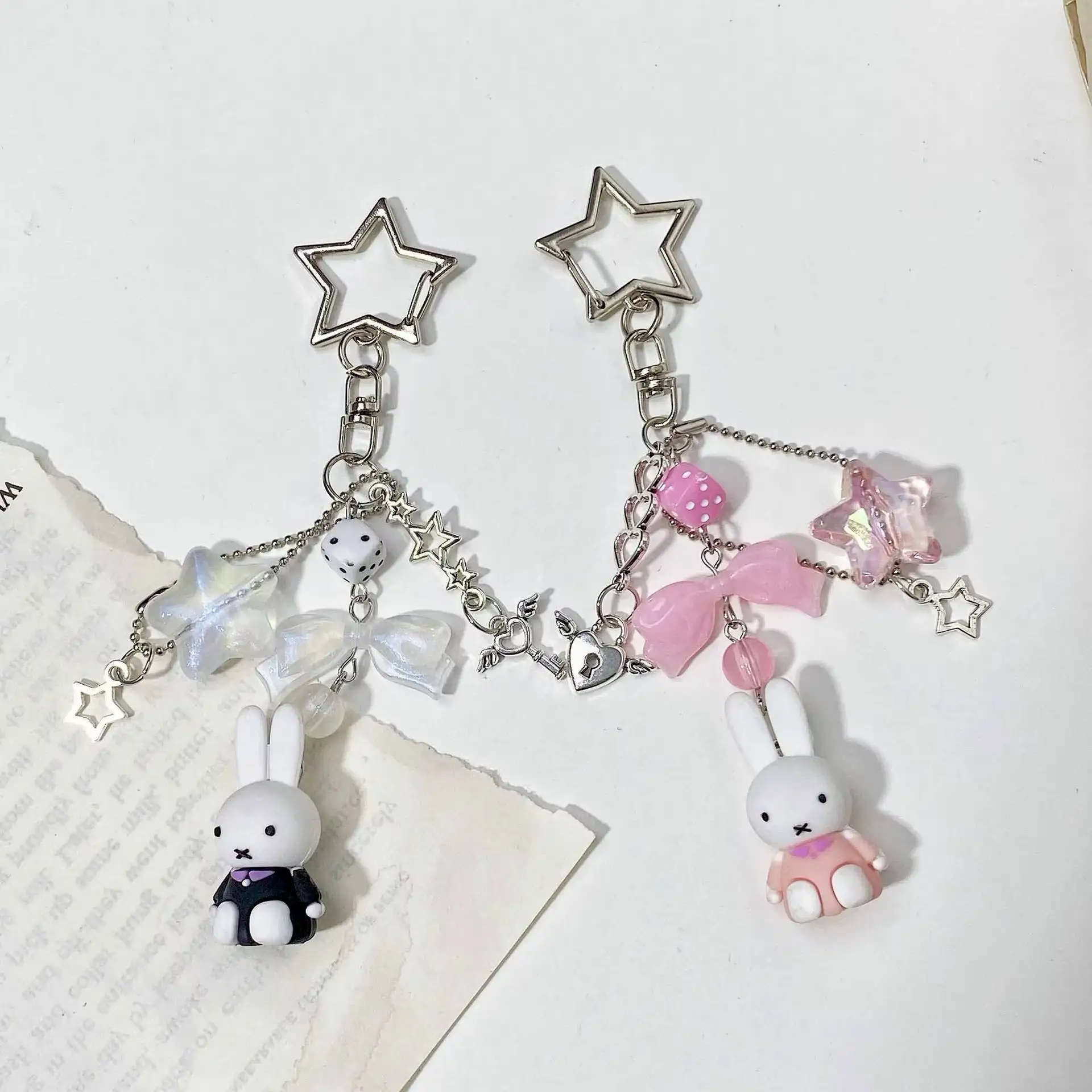 Aesthetic Miffy Charm Keychain -1