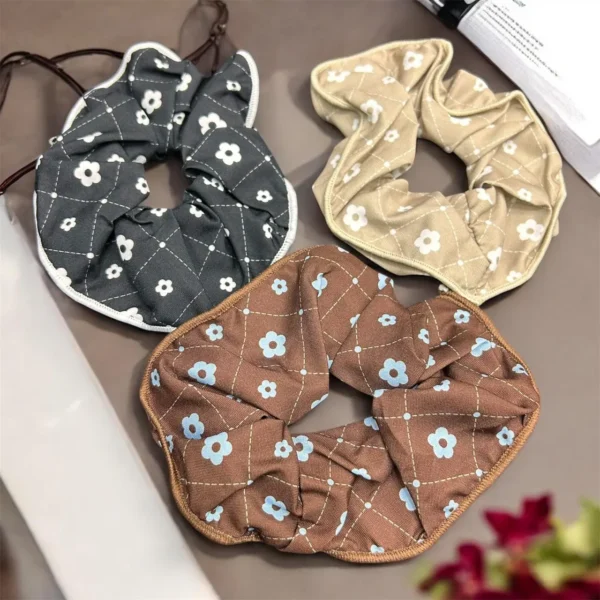 Aesthetic Floral Theme Scrunchie Combo -9
