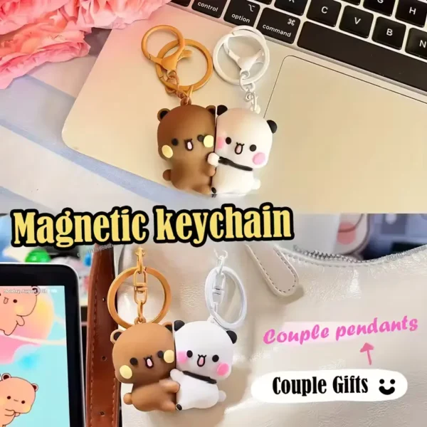 Bubu Dubu Magnetic Couple Keychain -14
