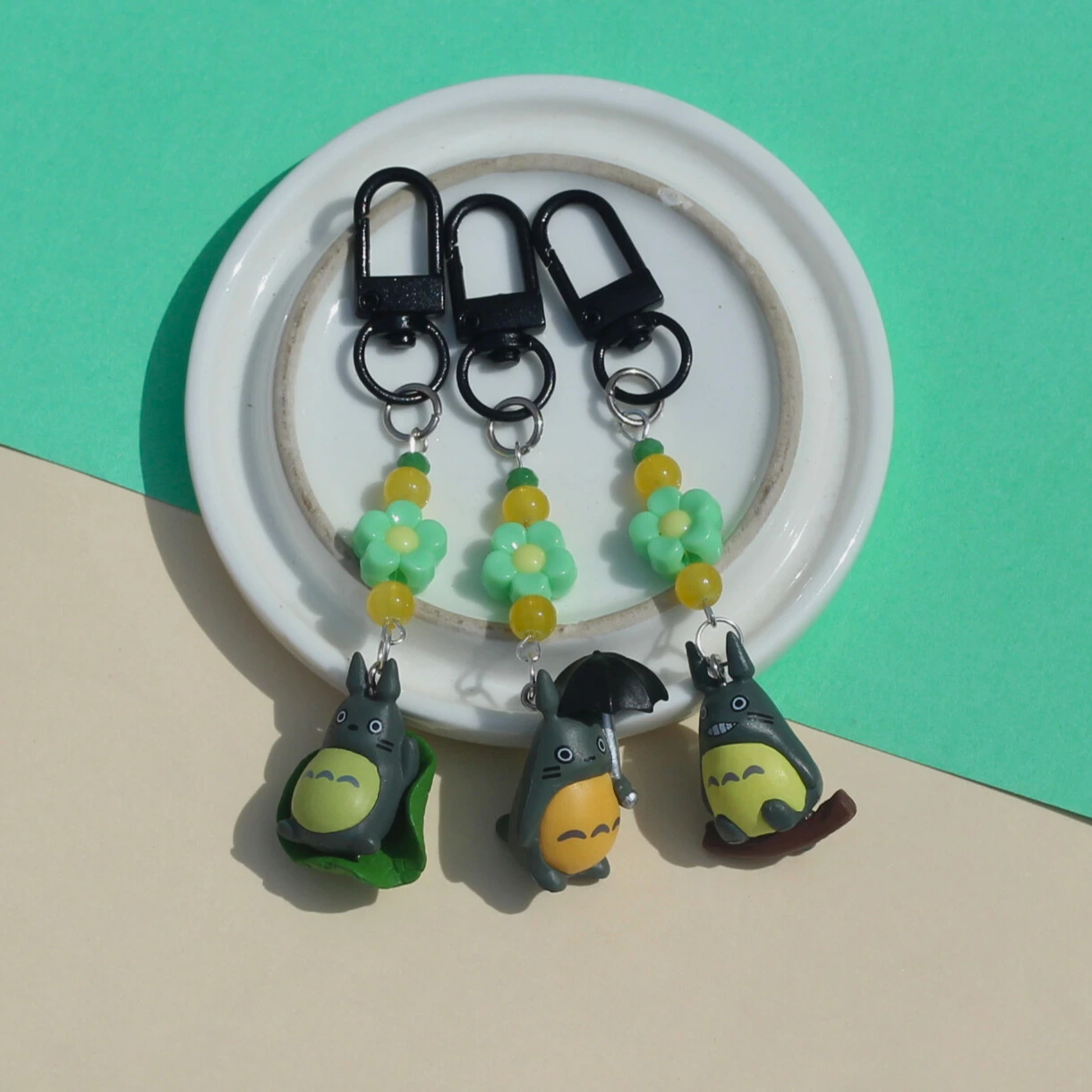 Cute Totoro Mini Figure Keychains -5