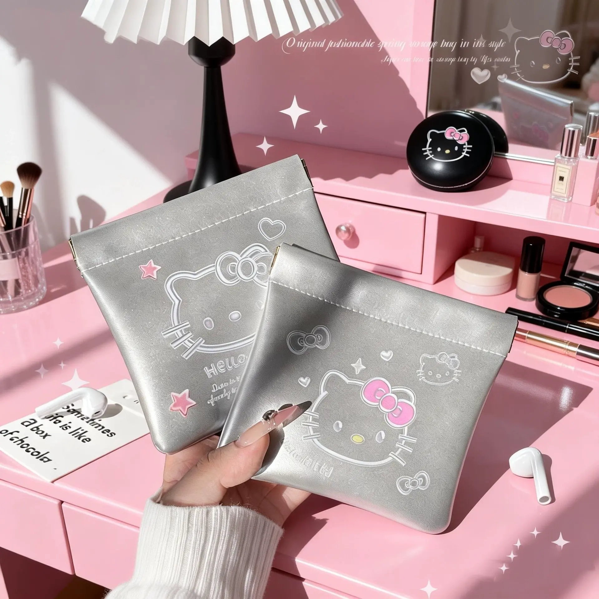 Aesthetic Hello Kitty Utility Pouch -1