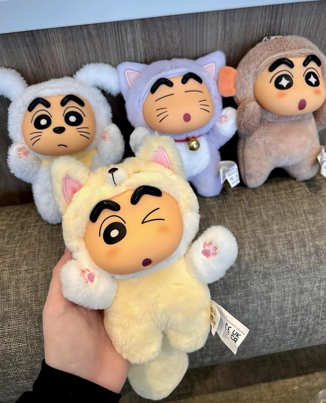 52TOYS Shin Chan Big Tail Series Plush Keychain Blind Box -10