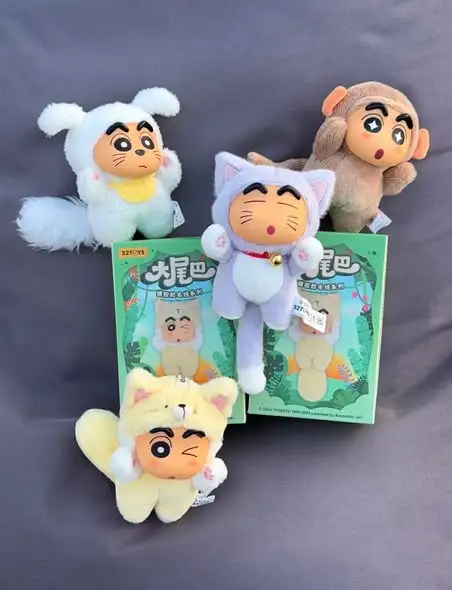 52TOYS Shin Chan Big Tail Series Plush Keychain Blind Box -7