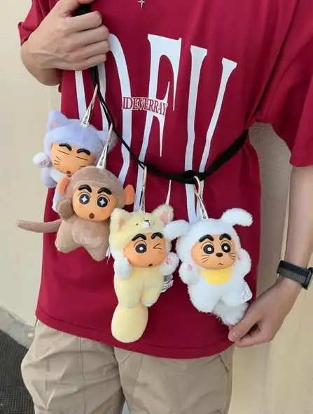 52TOYS Shin Chan Big Tail Series Plush Keychain Blind Box -6