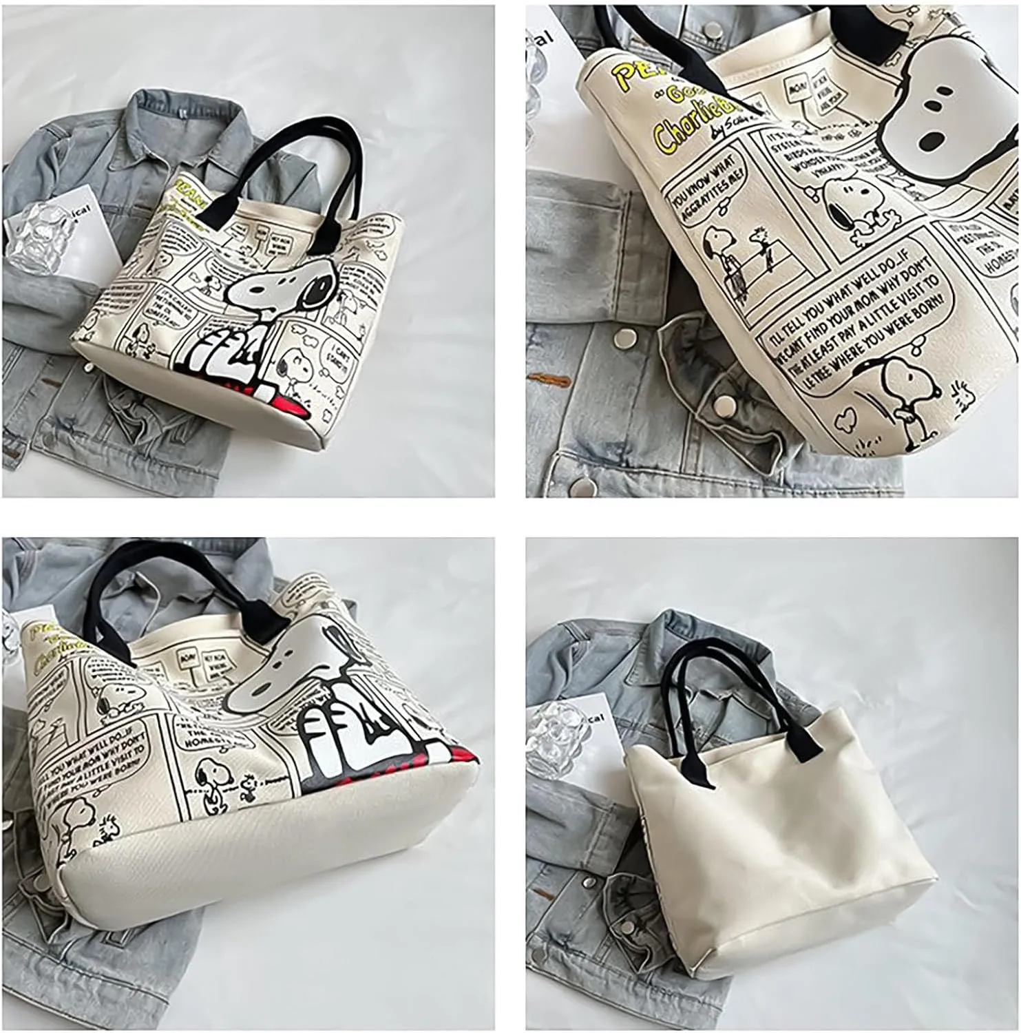 Snoopy Canvas Tote Bag -12