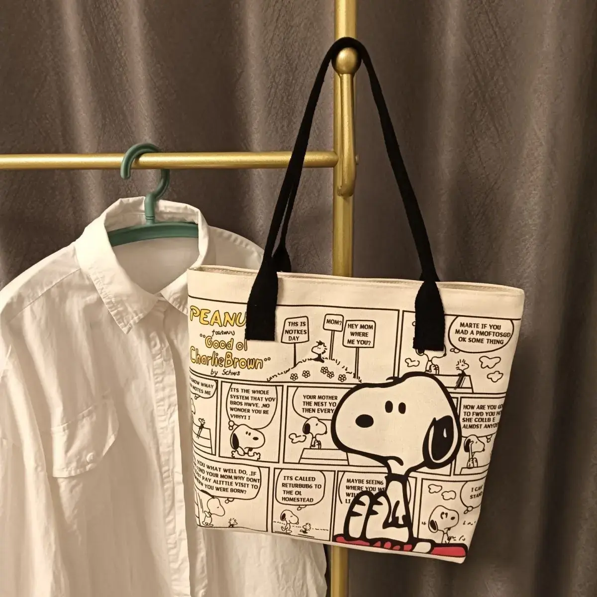 Snoopy Canvas Tote Bag -4