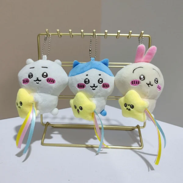 Chiikawa Holding Star Plush Keychain -8