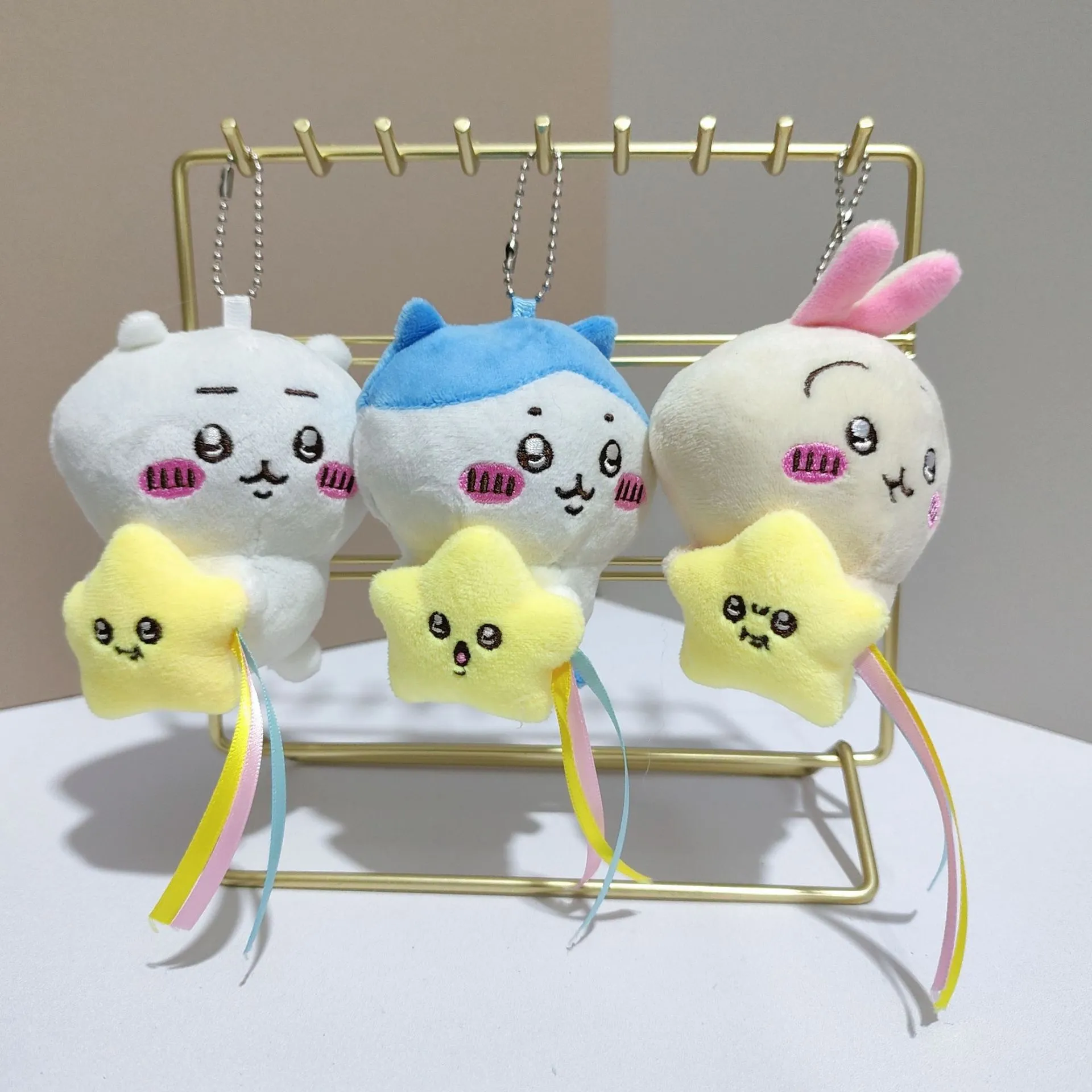 Chiikawa Holding Star Plush Keychain -10