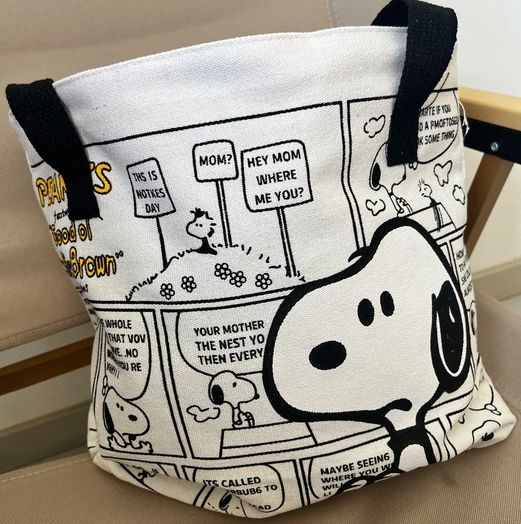Snoopy Canvas Tote Bag -9