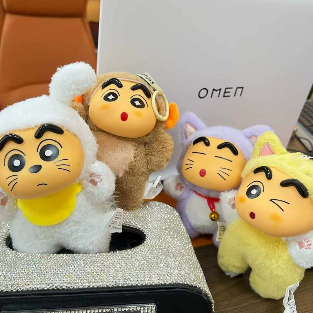 52TOYS Shin Chan Big Tail Series Plush Keychain Blind Box -1