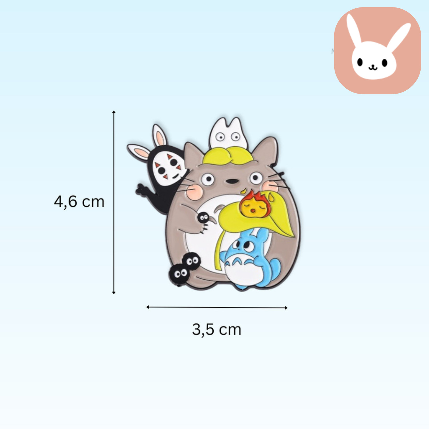Totoro and Friends Enamel Pin -3