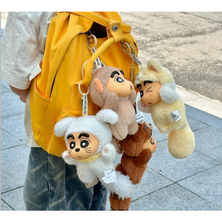 52TOYS Shin Chan Big Tail Series Plush Keychain Blind Box -4