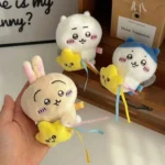 Chiikawa Holding Star Plush Keychain -2