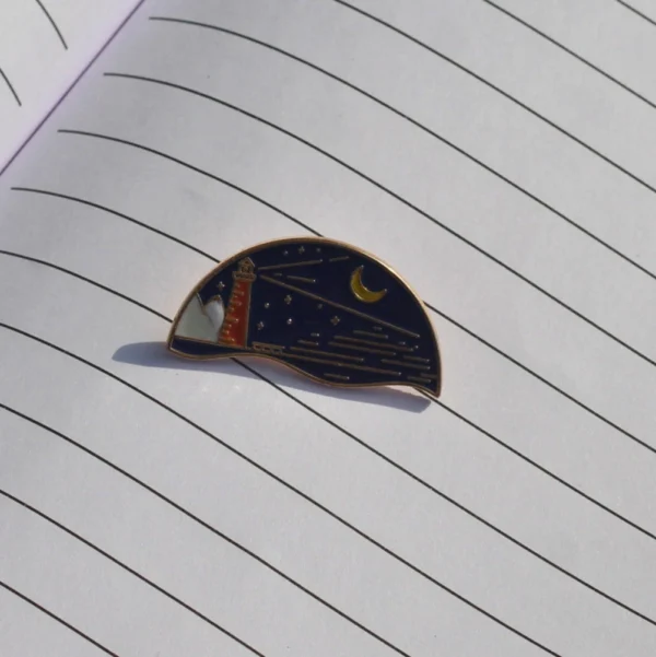Night Scenery Enamel Pin -2