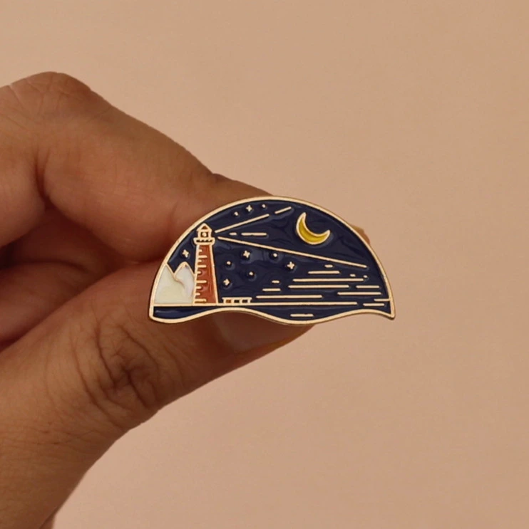 Night Scenery Enamel Pin -1 Night Scenery Enamel Pin -1