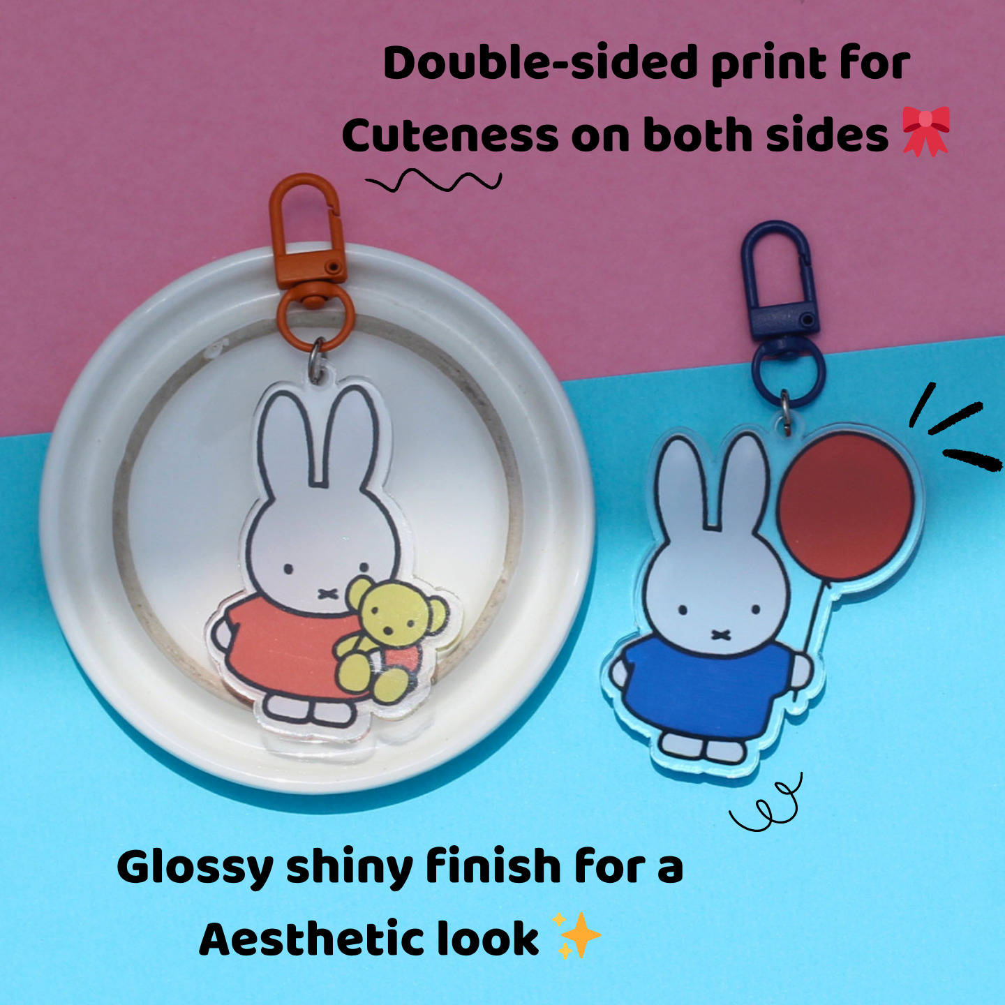 Cute Miffy Acrylic Keychain -7