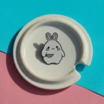 Bunny Holding Knife Enamel Pin -2