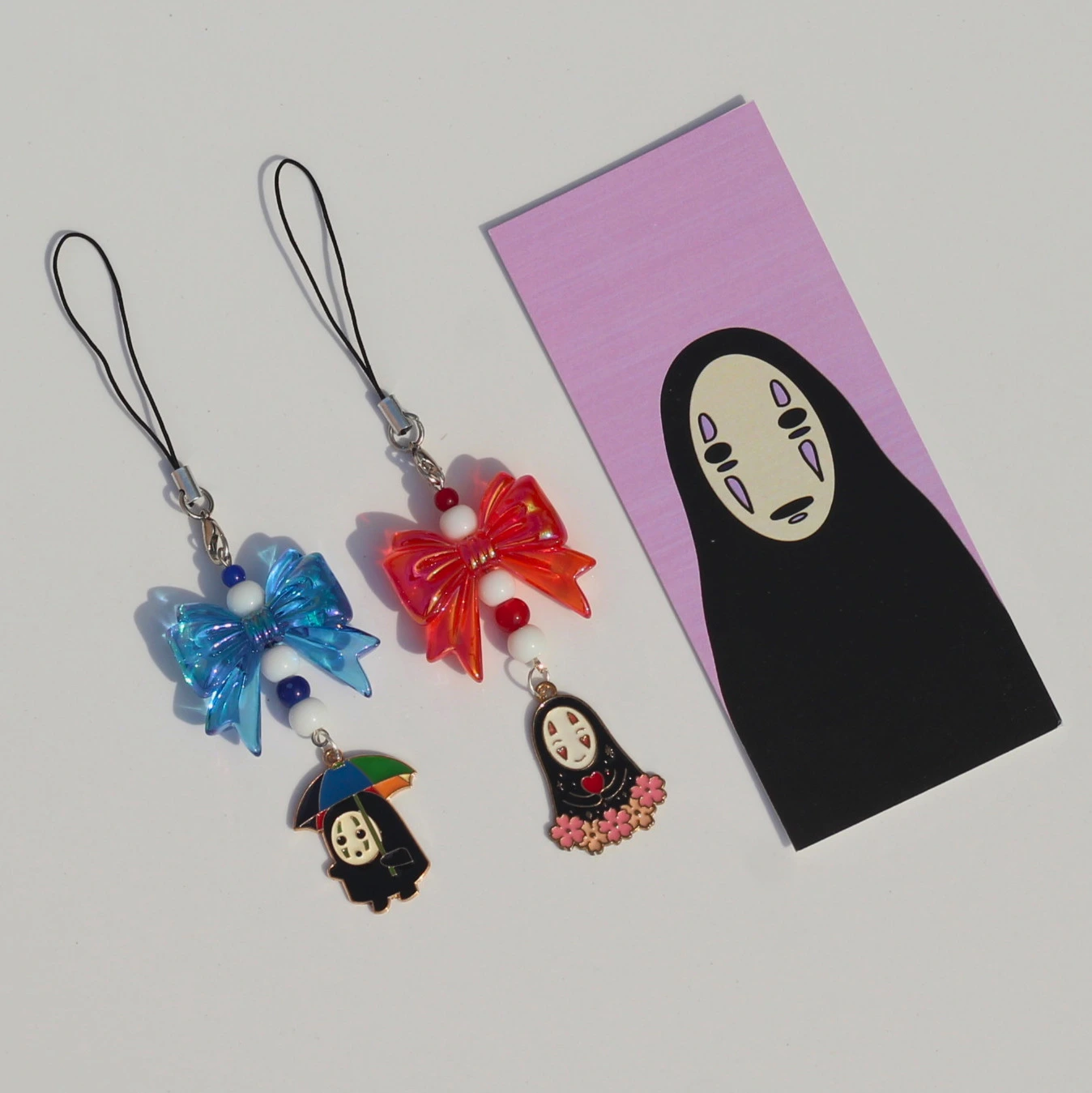 No Face Enamel Phone Charm -12