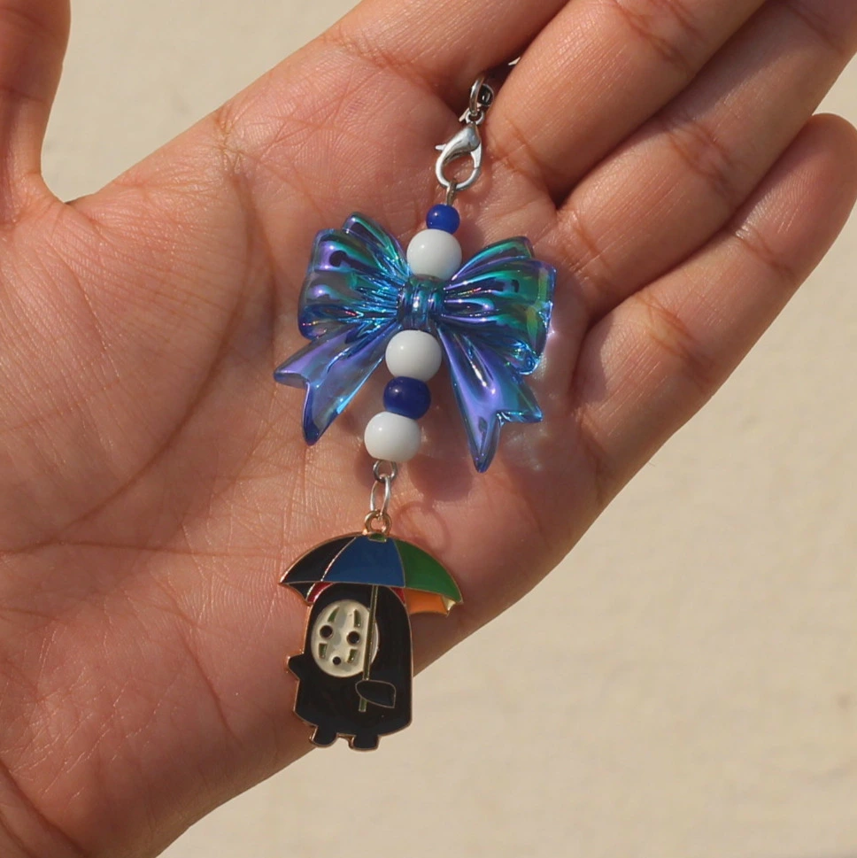 No Face Enamel Phone Charm -3