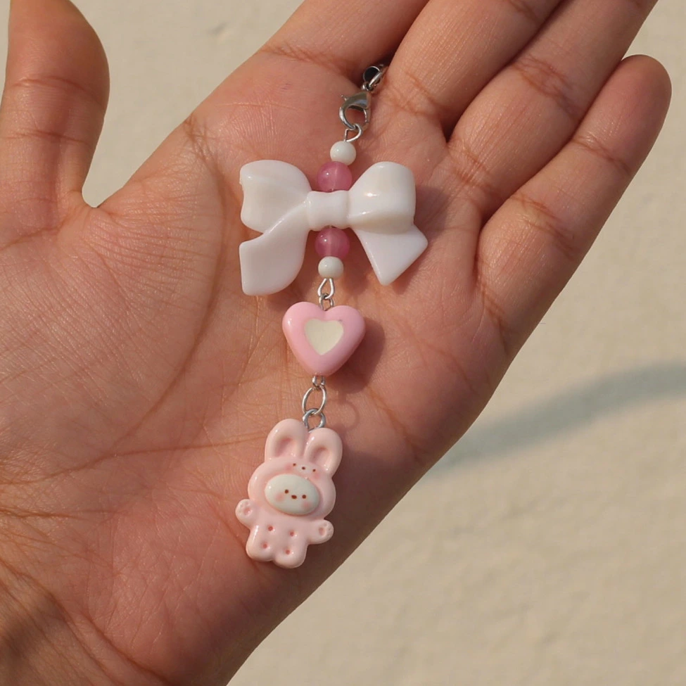 Kawaii Bunny Cookie Phone Charm -11