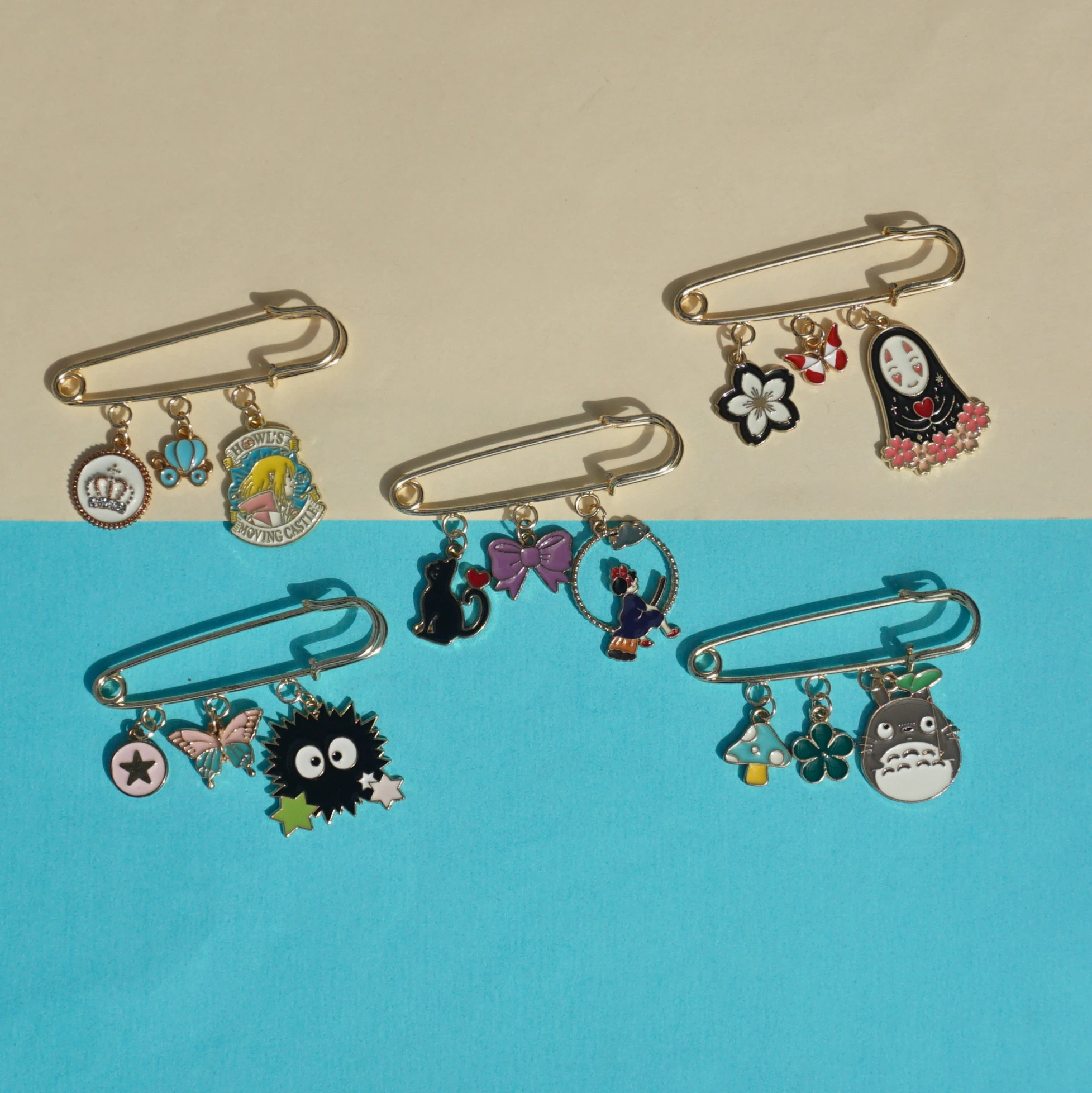 Studio Ghibli Charm Brooch Pins -2