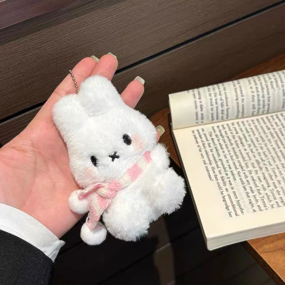 Cute Miffy Winter Scarf Plush Bagcharm -3