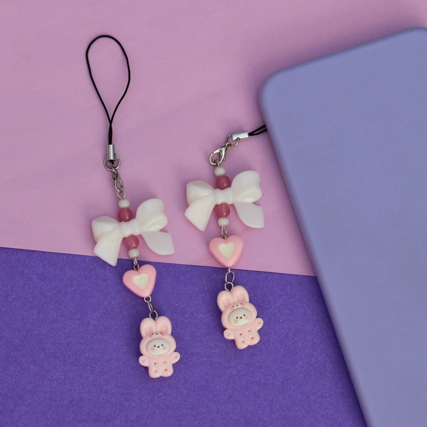 Kawaii Bunny Cookie Phone Charm -10