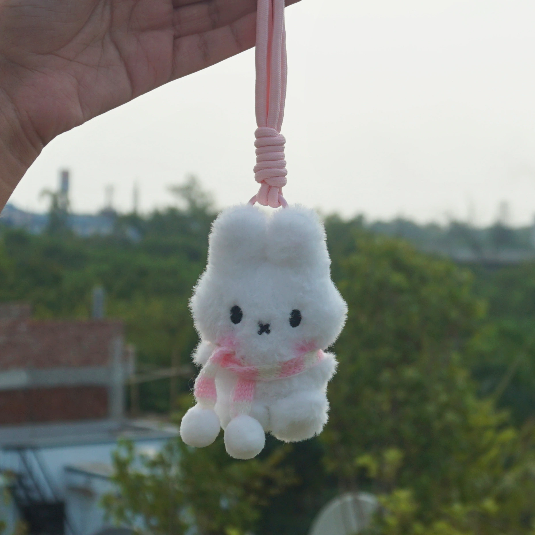Cute Miffy Winter Scarf Plush Bagcharm -9