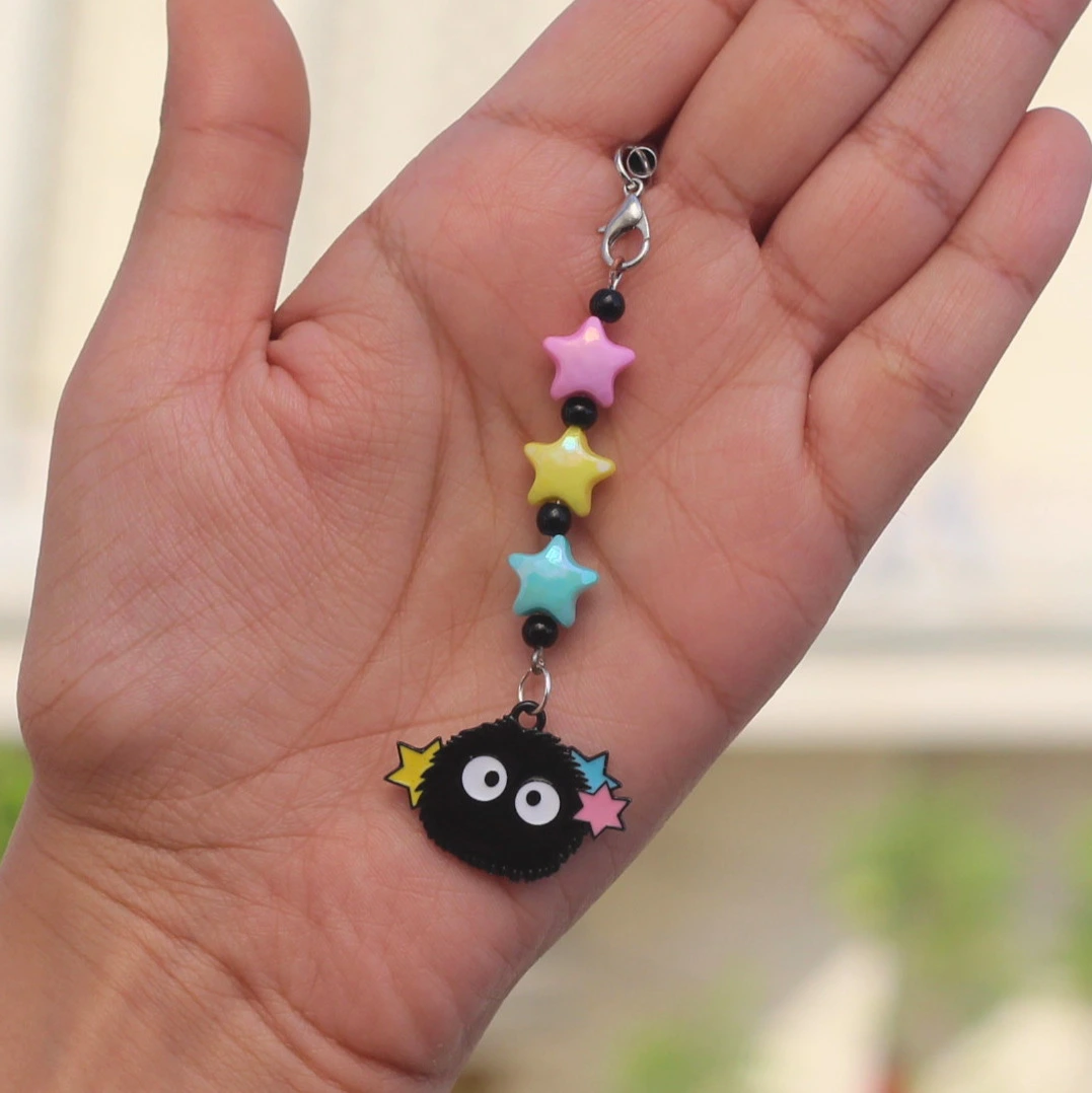 Cute Soot Star Phone Charm -5