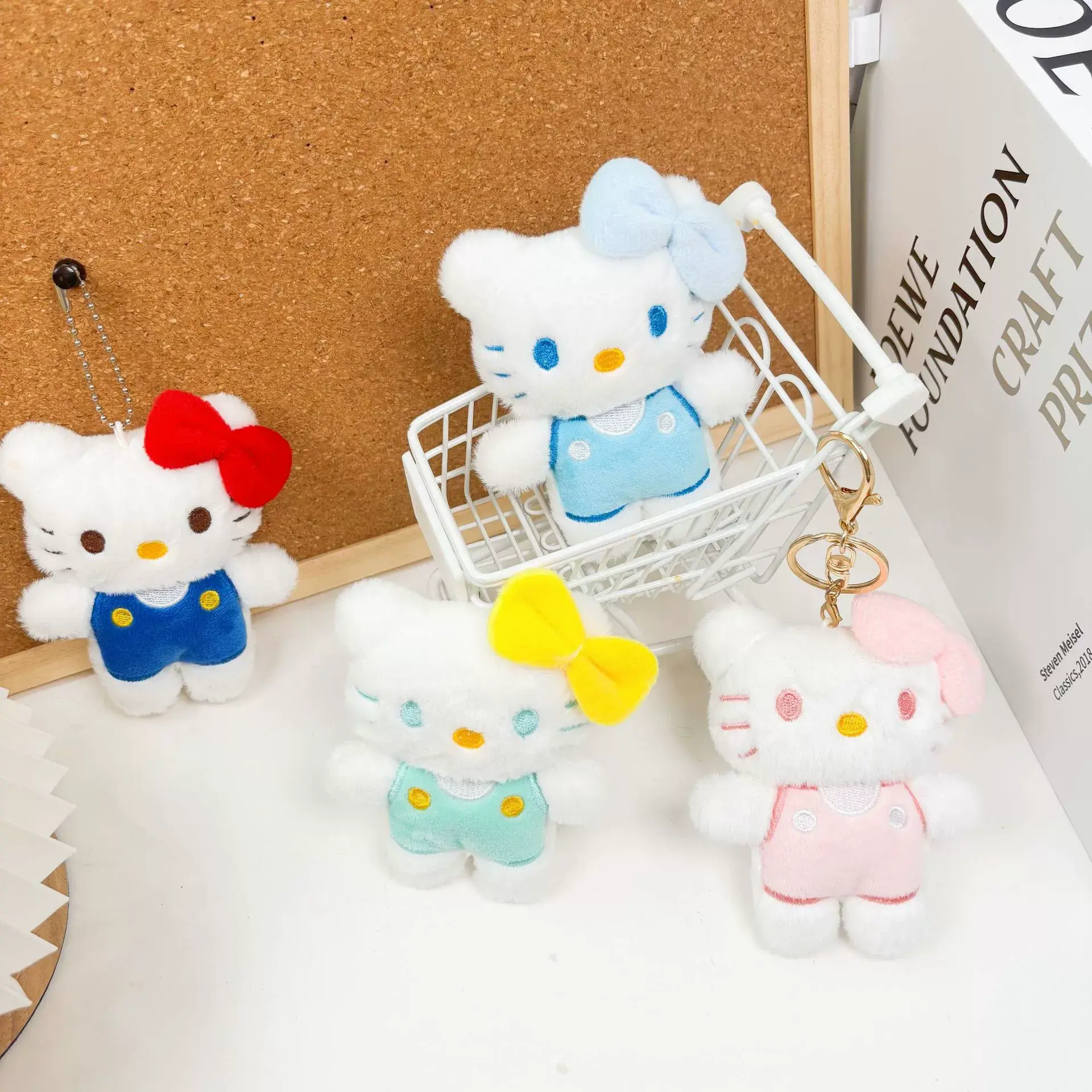 Tiny Pastel Hello Kitty Plushie Keychain-7