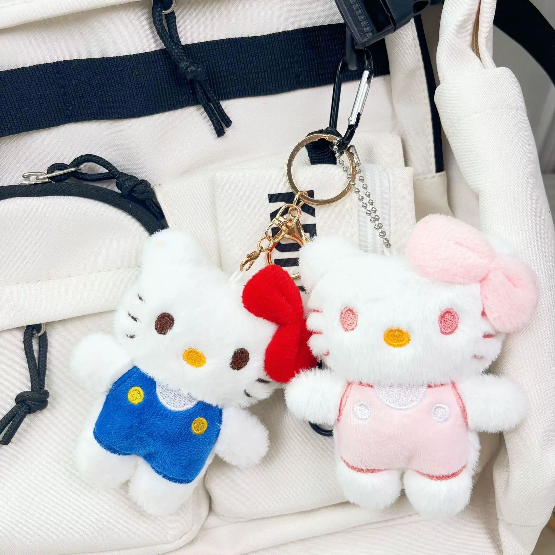 Tiny Pastel Hello Kitty Plushie Keychain-4
