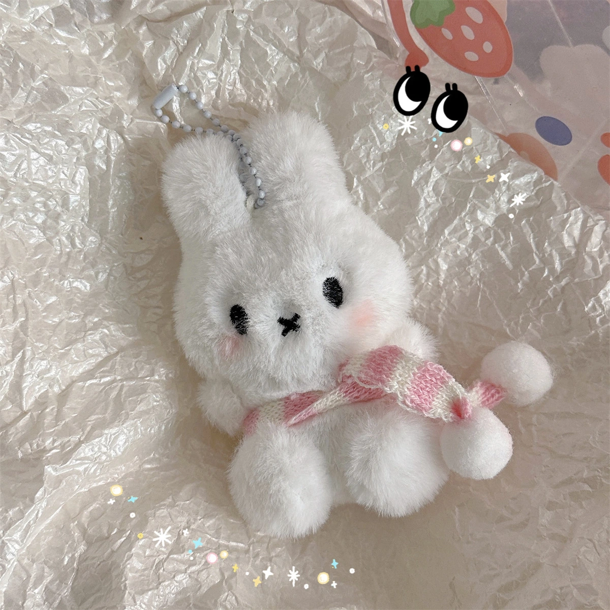 Cute Miffy Winter Scarf Plush Bagcharm -5