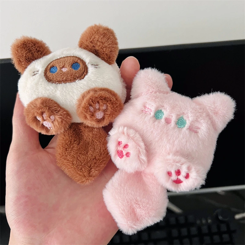 Tiny Kawaii Cat Plush Keychain -2