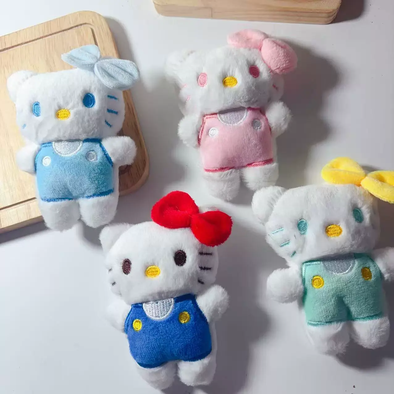 Tiny Pastel Hello Kitty Plushie Keychain-2