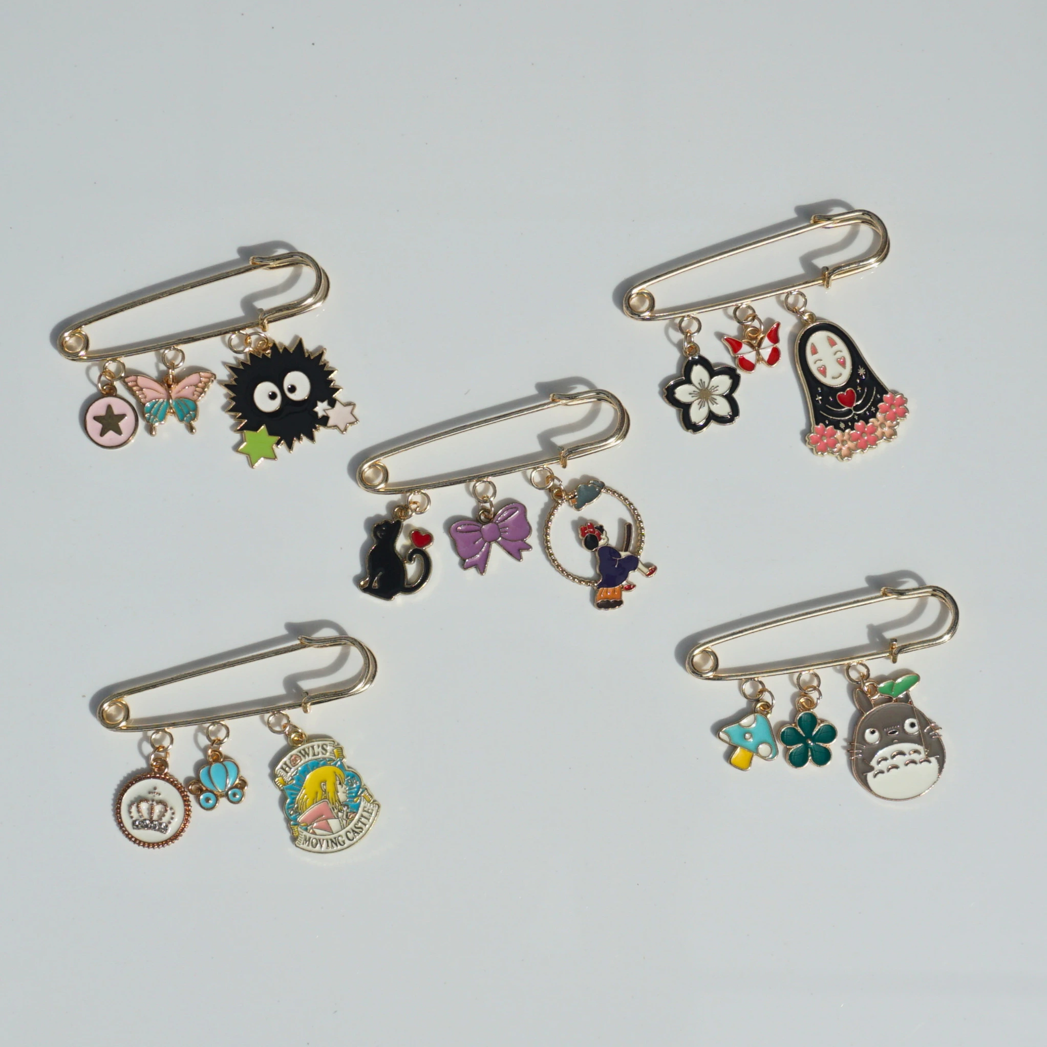 Studio Ghibli Charm Brooch Pins -1 Studio Ghibli Charm Brooch Pins -1