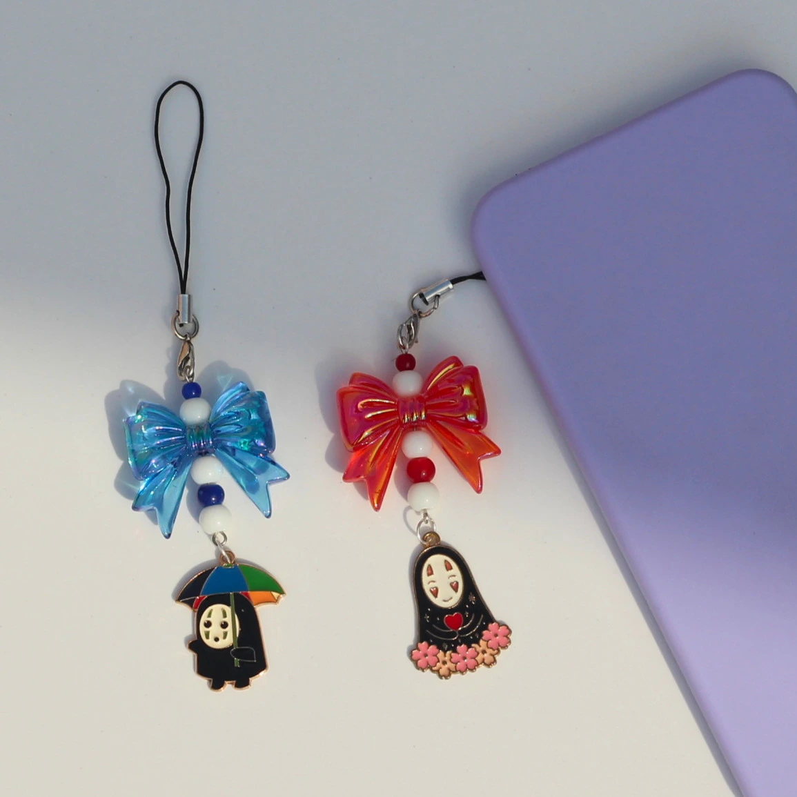 No Face Enamel Phone Charm -9