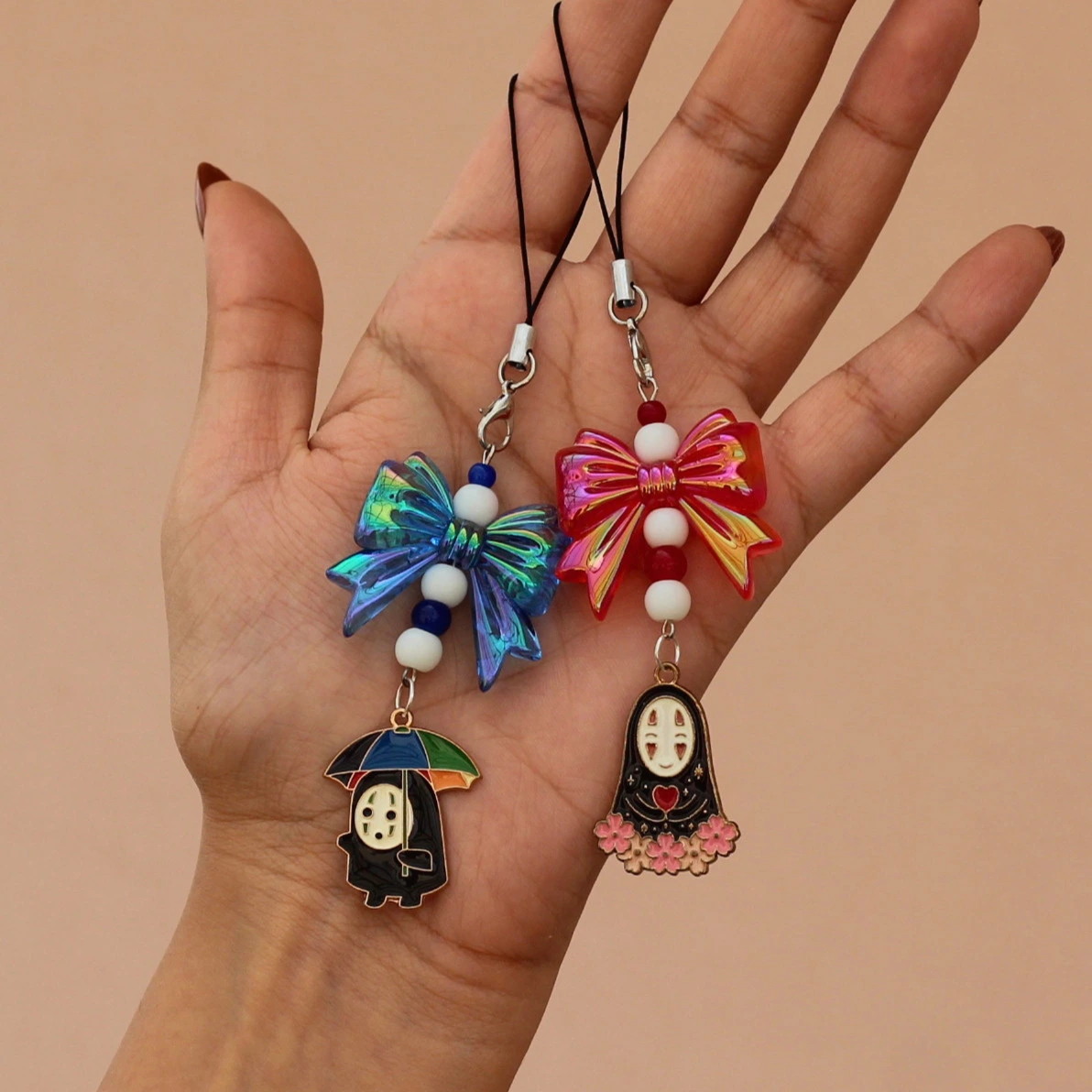 No Face Enamel Phone Charm -11