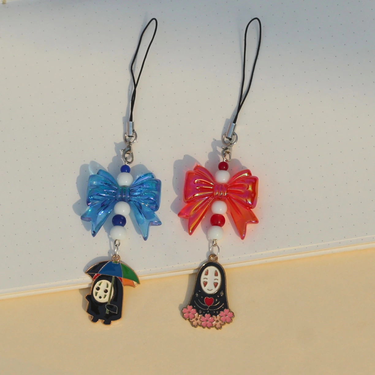 No Face Enamel Phone Charm -5