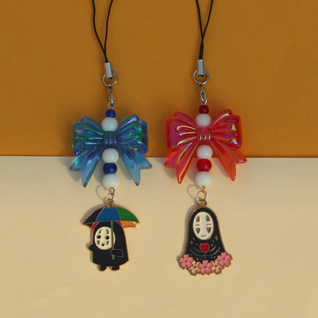 No Face Enamel Phone Charm -7