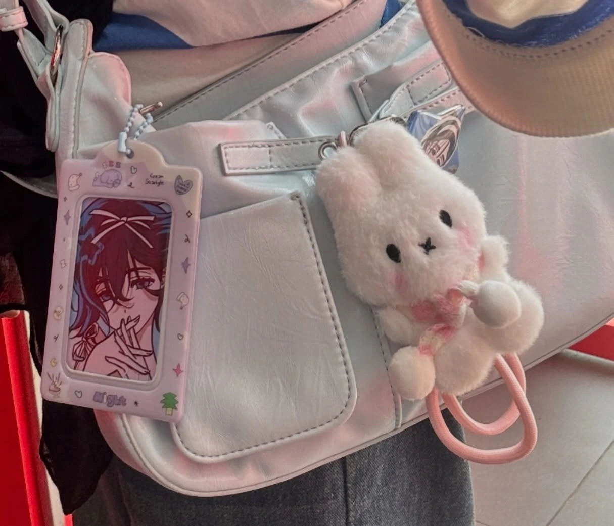Cute Miffy Winter Scarf Plush Bagcharm -4