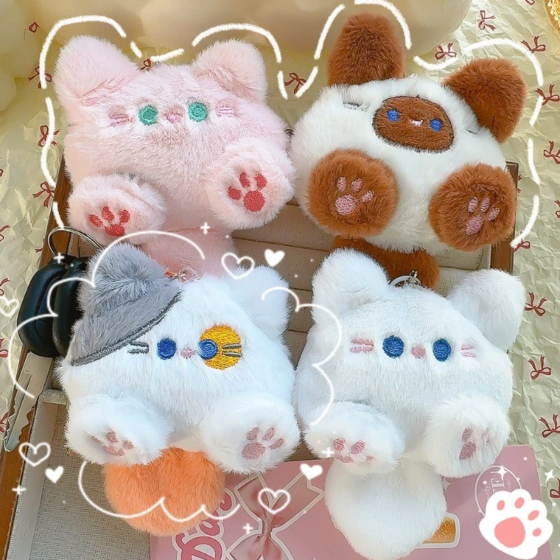 Tiny Kawaii Cat Plush Keychain -10