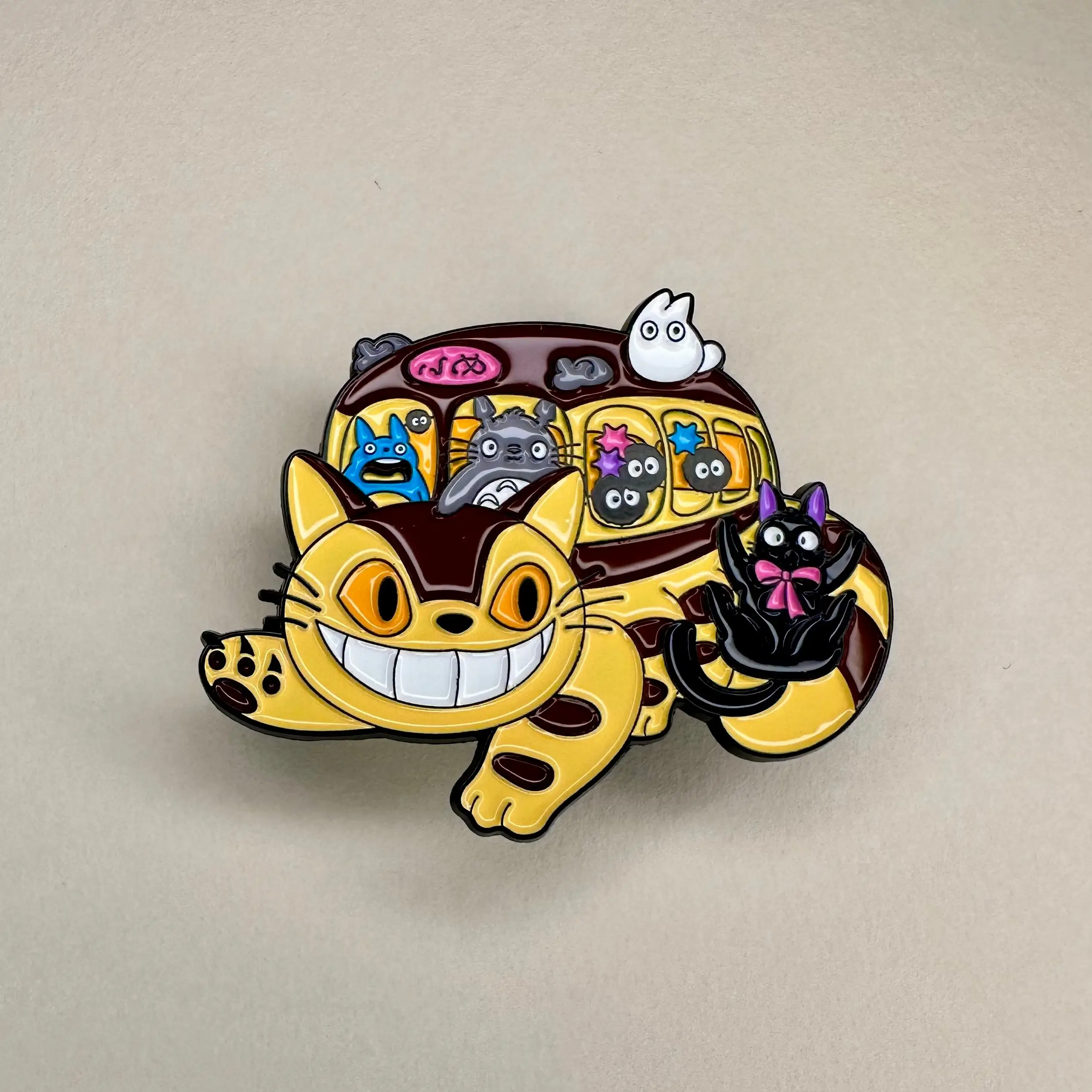Cute Catbus and Friends Enamel Pin -7