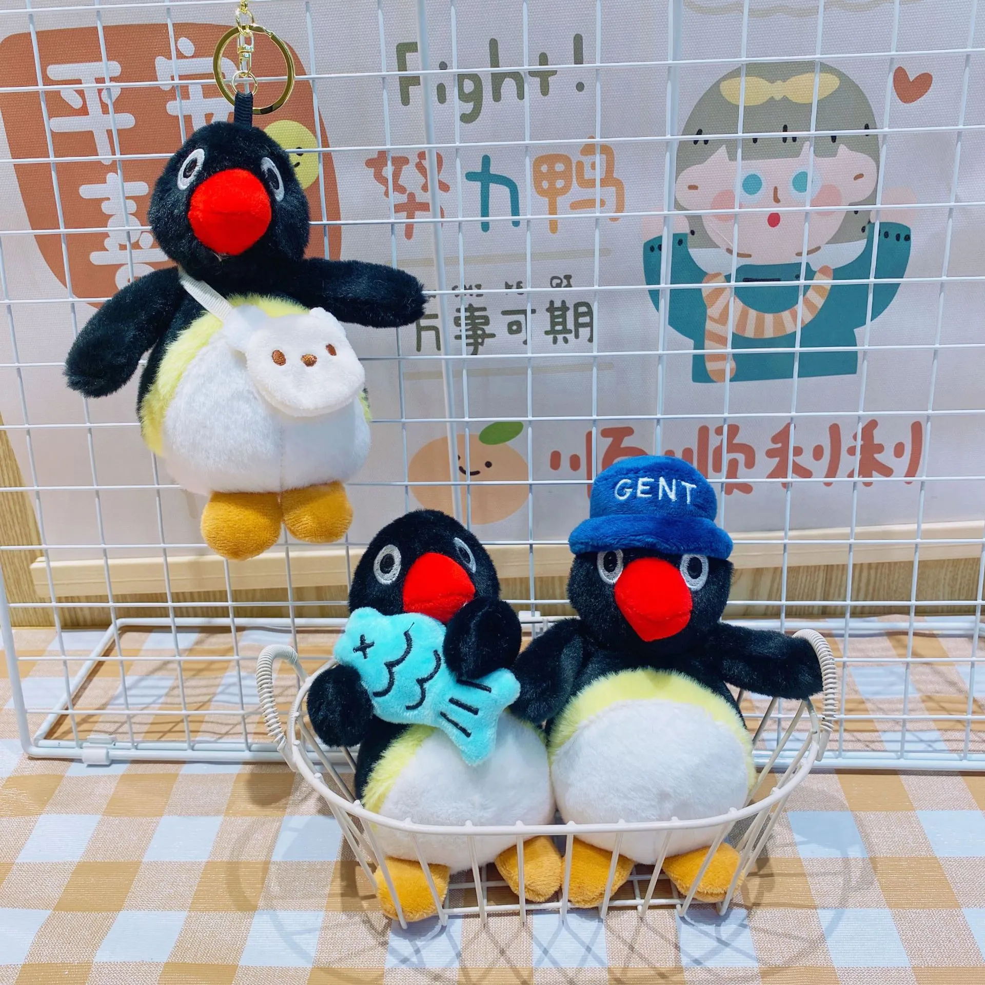Pingu Penguin Plush Keychain -1